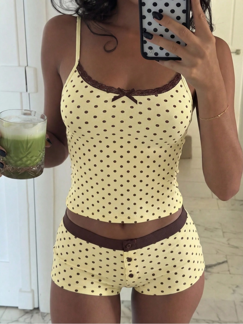 Cami Top Lace - Completo pigiama da donna composto da